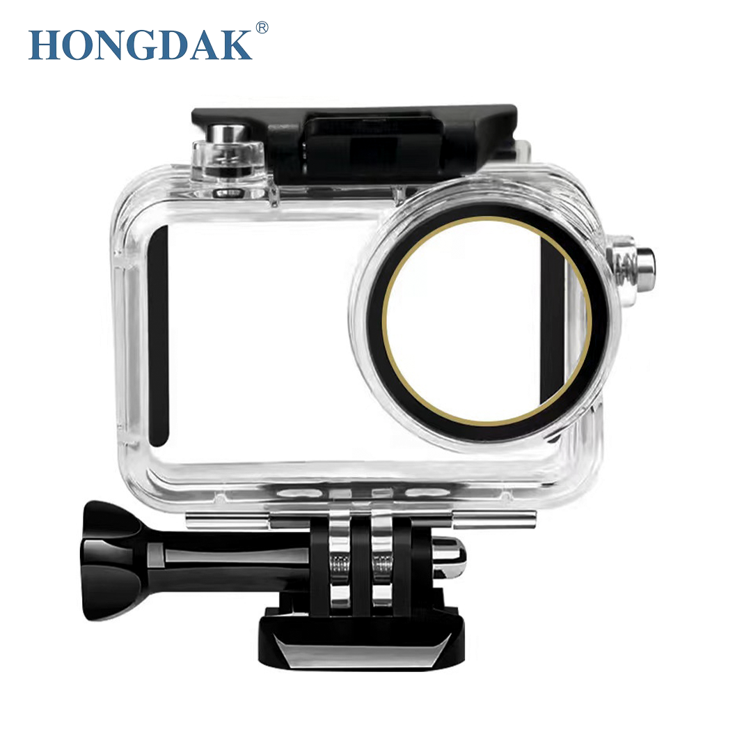HONGDAK 50m Waterproof Diving Case for DJI Osmo Action 4 Action Camera Underwater Housing Diving Case