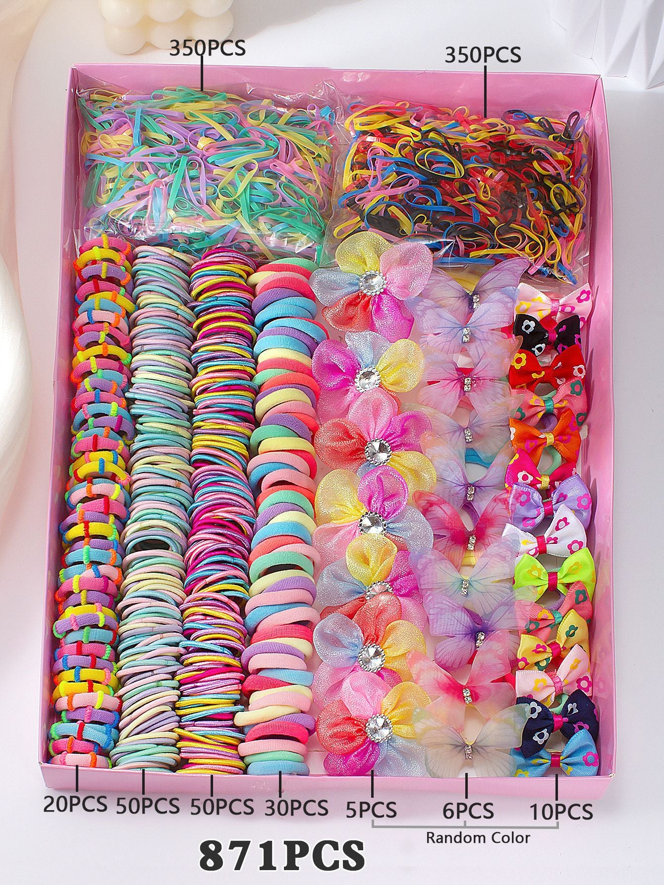 Kids Head Accessory Hair Clip Hairpin Set Hair Tie Girl Side Clip Hair Accessory Hair Tie