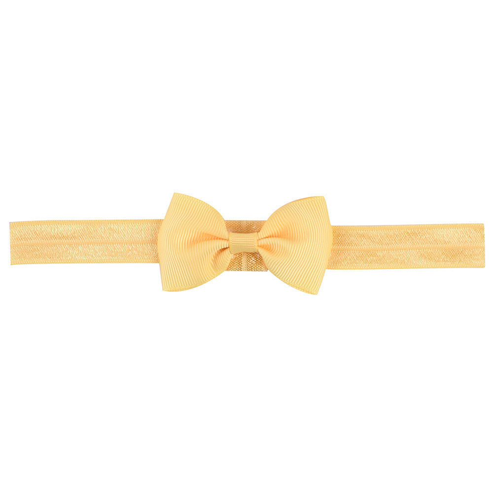 644 Kids Bow Hair Band Small Bow Elastic Headband
