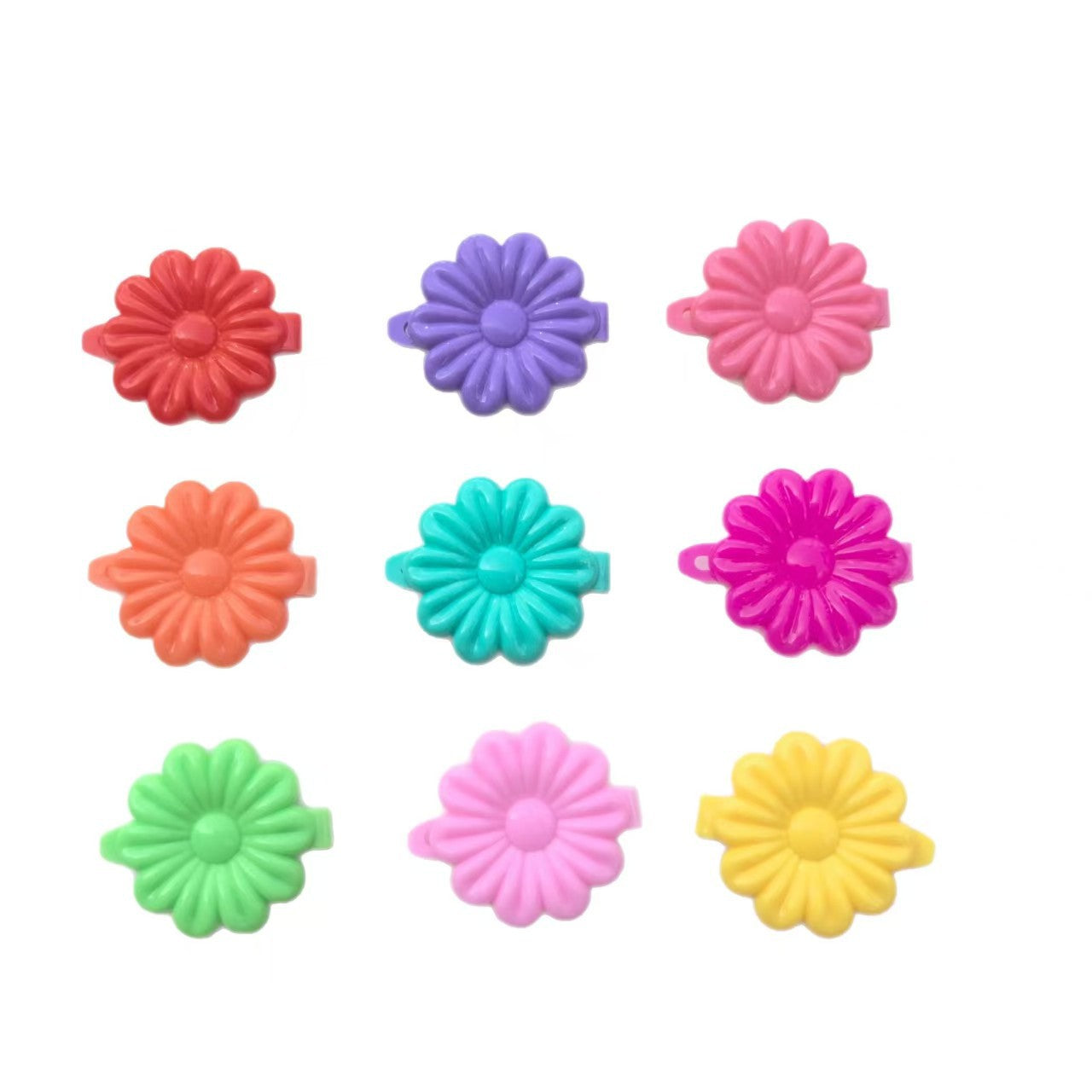 A280 Colorful Plastic Hair Clip Kids Bow Heart Cartoon Side Clip Hair Accessory