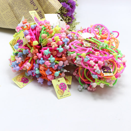 Kids Small Colorful Elastic Band Acrylic Cartoon Headband Girl Elastic Band Head Accessory Hair Accessory