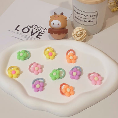 Kids Hair Tie Cute Hair Tie High Elasticity Gentle on Hair Elastic Band Towel Ring Hair Tie Kids