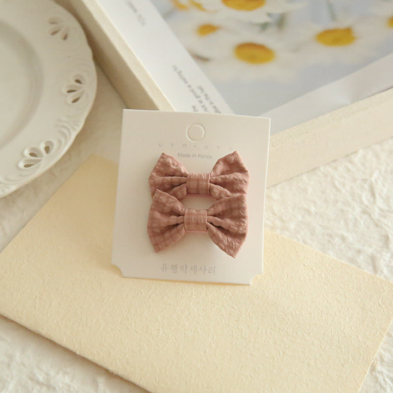 A172 Kids Head Accessory Hair Accessory INS Bow Hair Clip 1