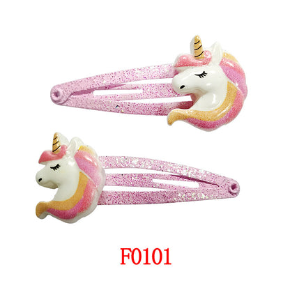 Kids Hair Accessory Cute Cartoon Flyaway Hair Clip Gentle on Hair BB Side Clip