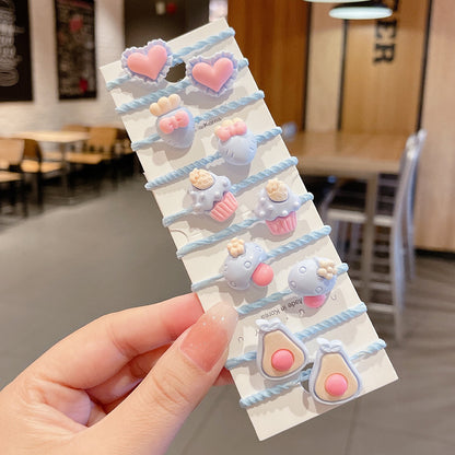 Kids Elastic Band Cute Gentle on Hair Headband Elastic Band Hair Tie