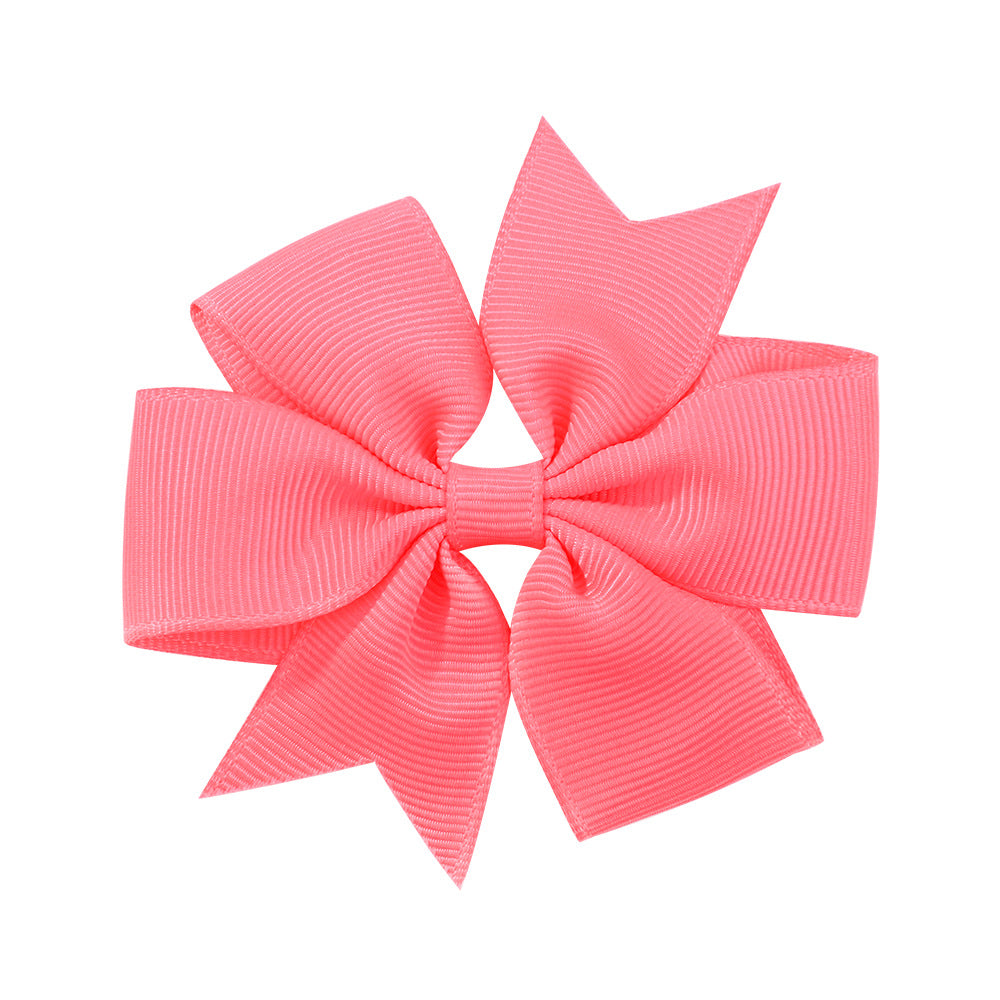 Handmade V Bow Hair Clip Hair Accessory Kids Head Accessory 564