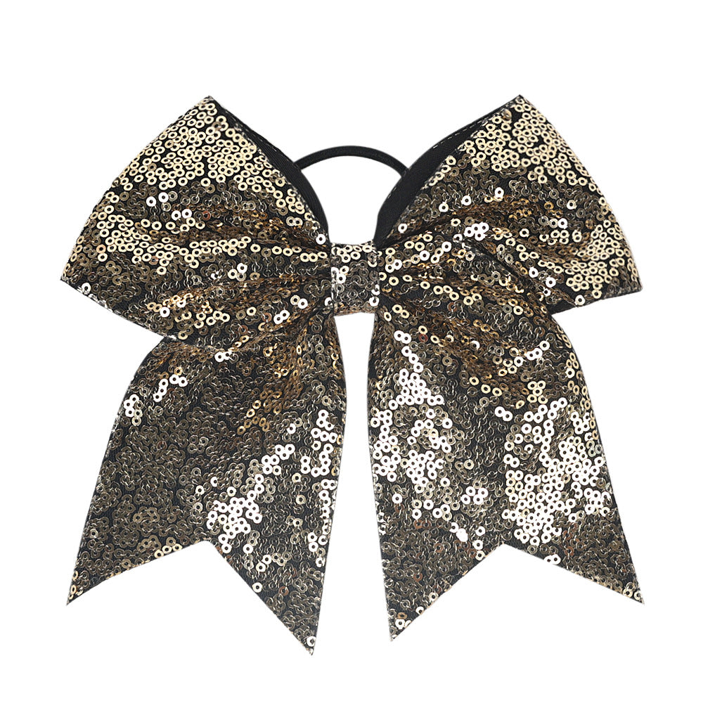 INS Kids Glitter Bow Elastic Band Girl Headband