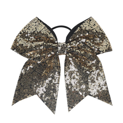 INS Kids Glitter Bow Elastic Band Girl Headband