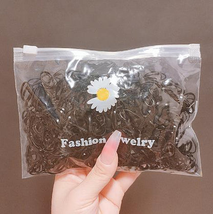 Elastic Band Kids Headband Black Hair Tie