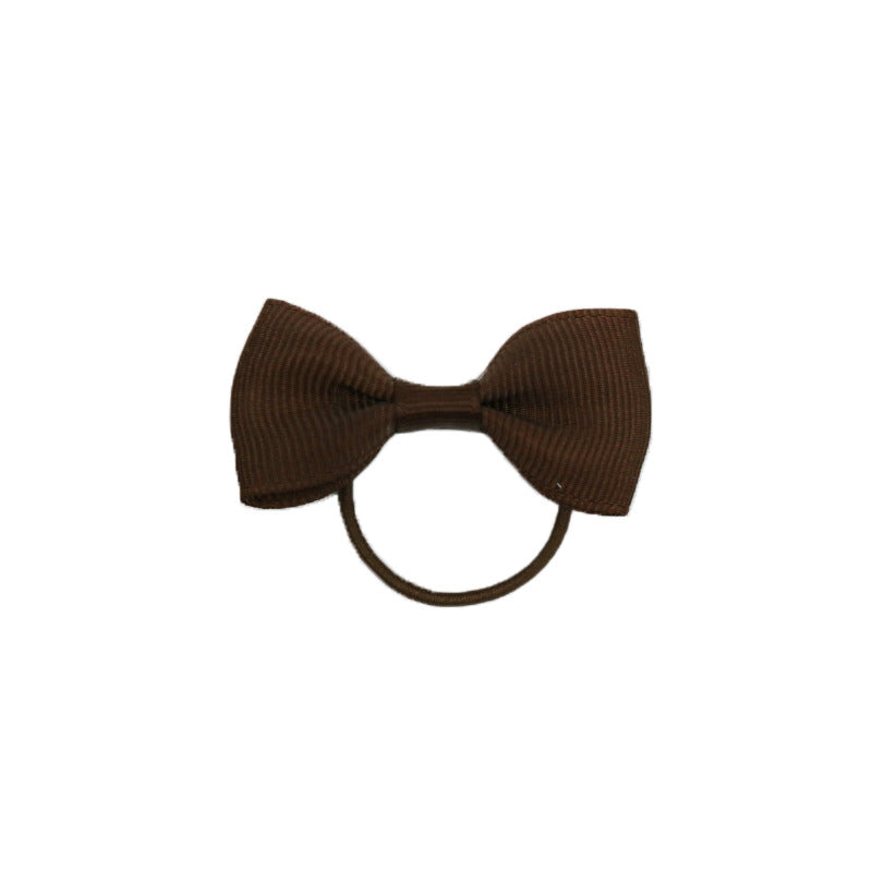 2 Bow Hair Tie Girl Headband Hair Tie Elastic Band Hair Accessory