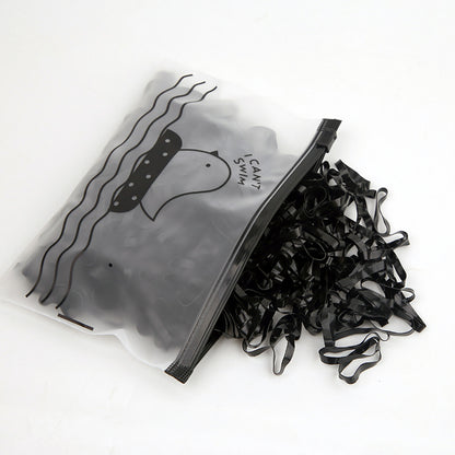 Black Elastic Band High Elasticity Elastic Band Headband Hair Tie