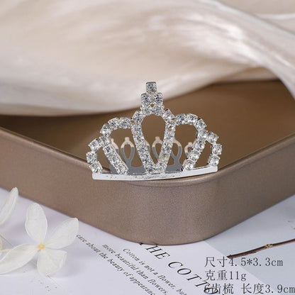 Kids Heart Hair Accessory Crystal Pearl