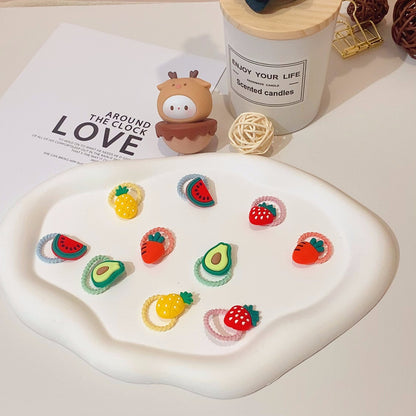 Kids Hair Tie Cute Hair Tie High Elasticity Gentle on Hair Elastic Band Towel Ring Hair Tie Kids