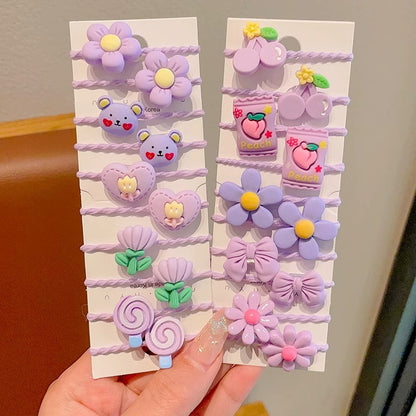 Kids Elastic Band Cute Gentle on Hair Headband Elastic Band Hair Tie