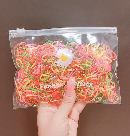 Elastic Band Kids Headband Black Hair Tie