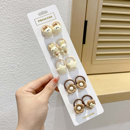 Kids Elastic Band Cute Gentle on Hair Headband Elastic Band Hair Tie