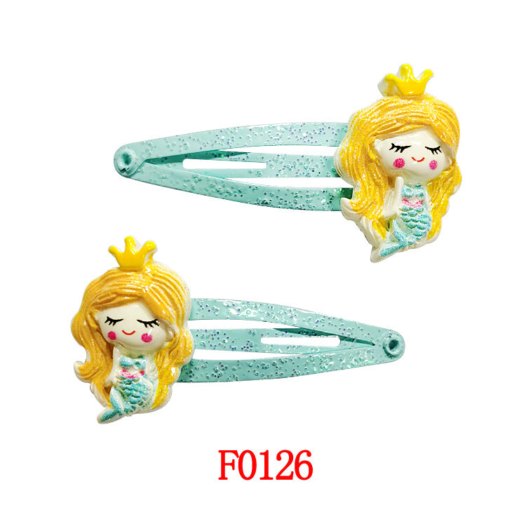 Kids Hair Accessory Cute Cartoon Flyaway Hair Clip Gentle on Hair BB Side Clip