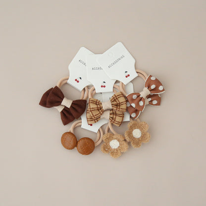 A158 Kids Head Accessory Bow Elastic Band Set 1