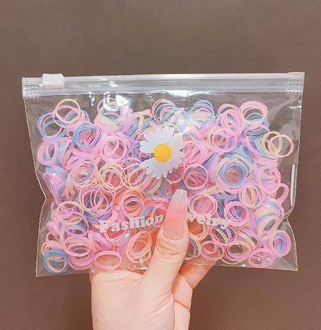 Elastic Band Kids Headband Black Hair Tie