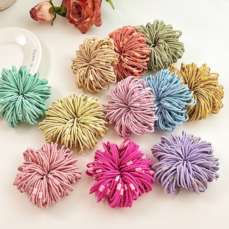 Colorful Kids Elastic Band Gentle on Hair Hair Tie High Elasticity Headband DIY Accessory