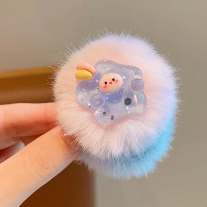 2025 Hair Tie Thick High Elasticity Gentle on Hair Kids Headband Cute Cartoon Hair Tie