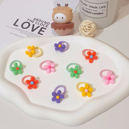 Kids Hair Tie Cute Hair Tie High Elasticity Gentle on Hair Elastic Band Towel Ring Hair Tie Kids