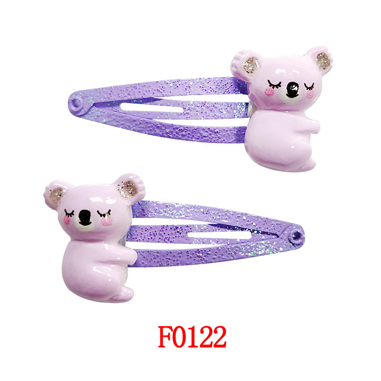 Kids Hair Accessory Cute Cartoon Flyaway Hair Clip Gentle on Hair BB Side Clip
