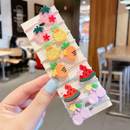 Kids Elastic Band Cute Gentle on Hair Headband Elastic Band Hair Tie