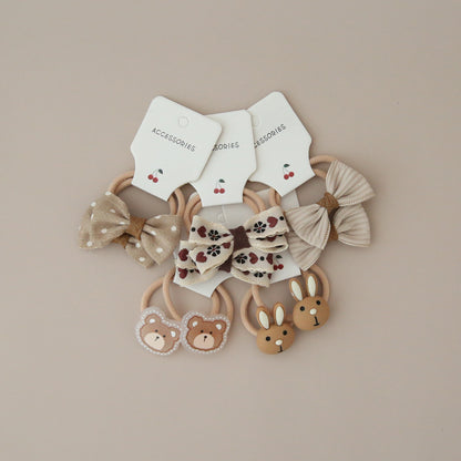 A158 Kids Head Accessory Bow Elastic Band Set 1