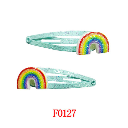 Kids Hair Accessory Cute Cartoon Flyaway Hair Clip Gentle on Hair BB Side Clip