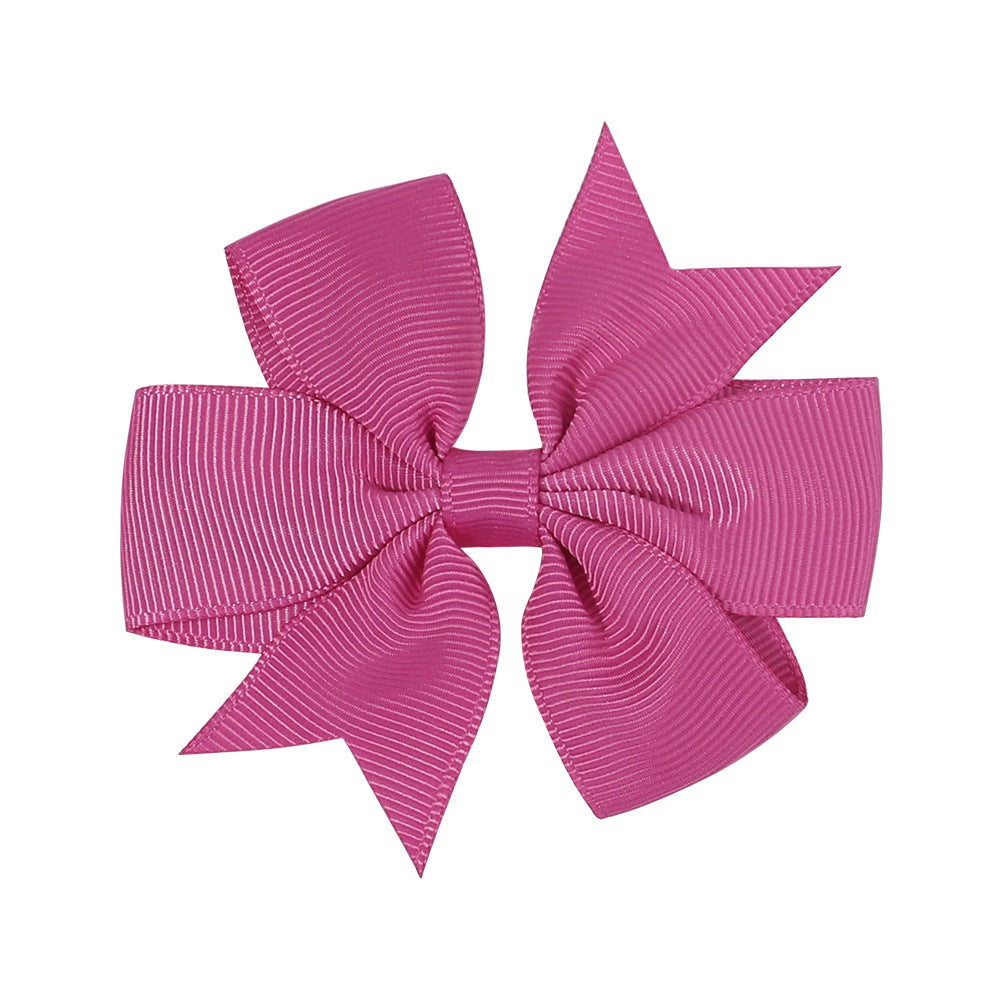 Handmade V Bow Hair Clip Hair Accessory Kids Head Accessory 564