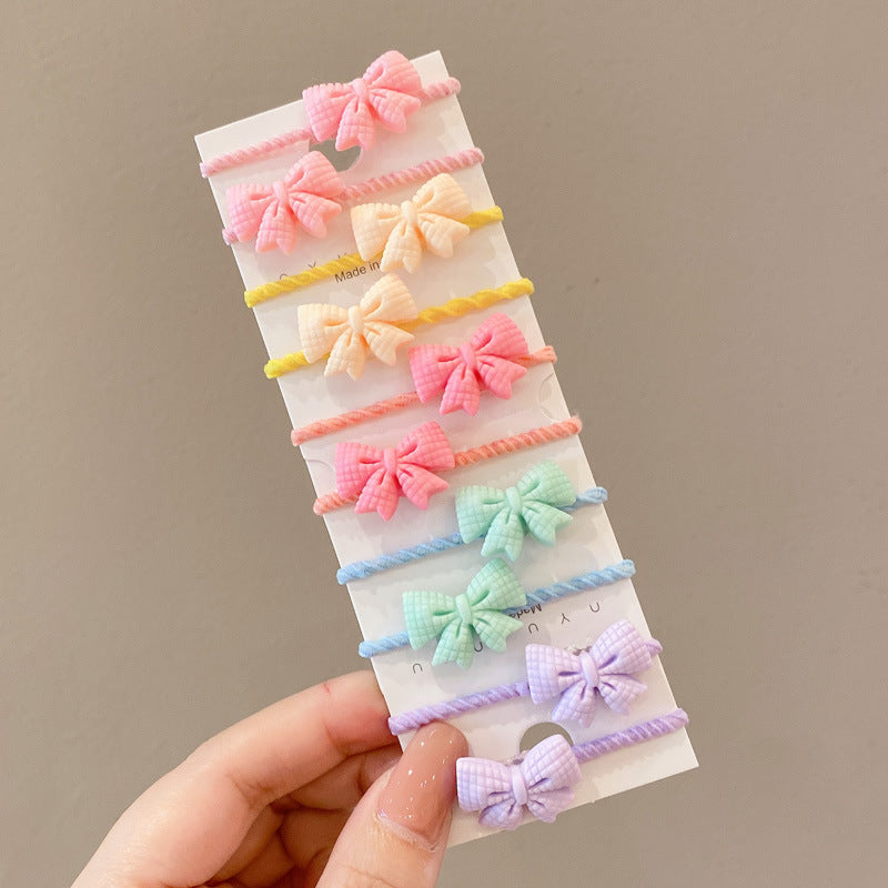 Kids Hair Tie Cute Hair Tie High Elasticity Gentle on Hair Elastic Band Towel Ring Hair Tie Kids