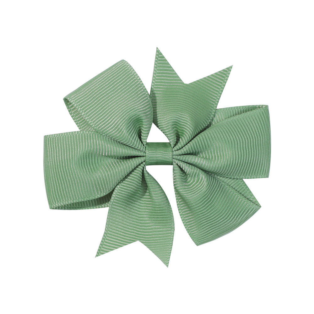 Handmade V Bow Hair Clip Hair Accessory Kids Head Accessory 564