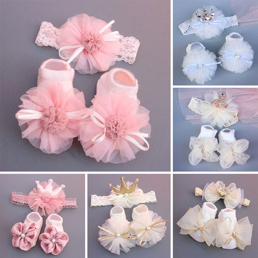Baby Hair Band Set Kids Headband Flower Hair Accessory