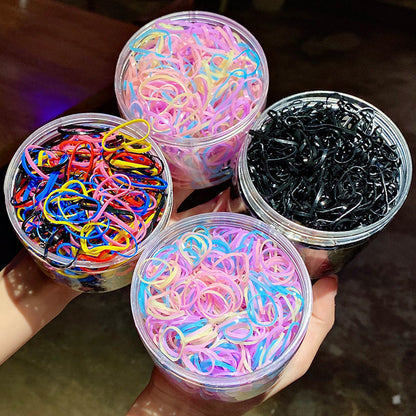 Elastic Band Kids Headband Black Hair Tie