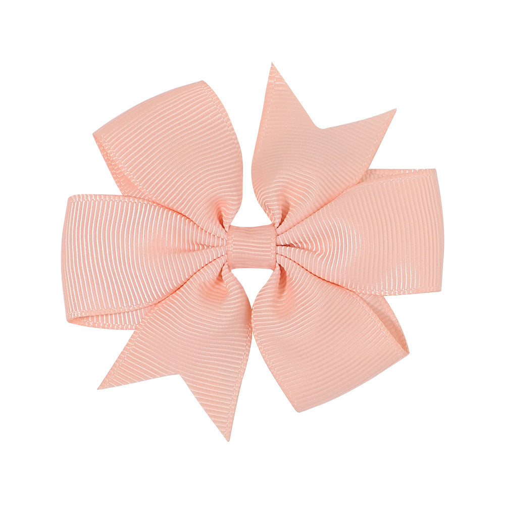 Handmade V Bow Hair Clip Hair Accessory Kids Head Accessory 564