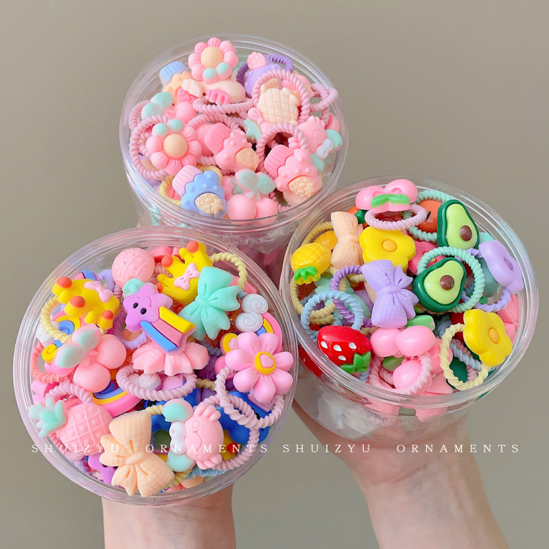 Kids Elastic Band Cute Gentle on Hair Headband Elastic Band Hair Tie