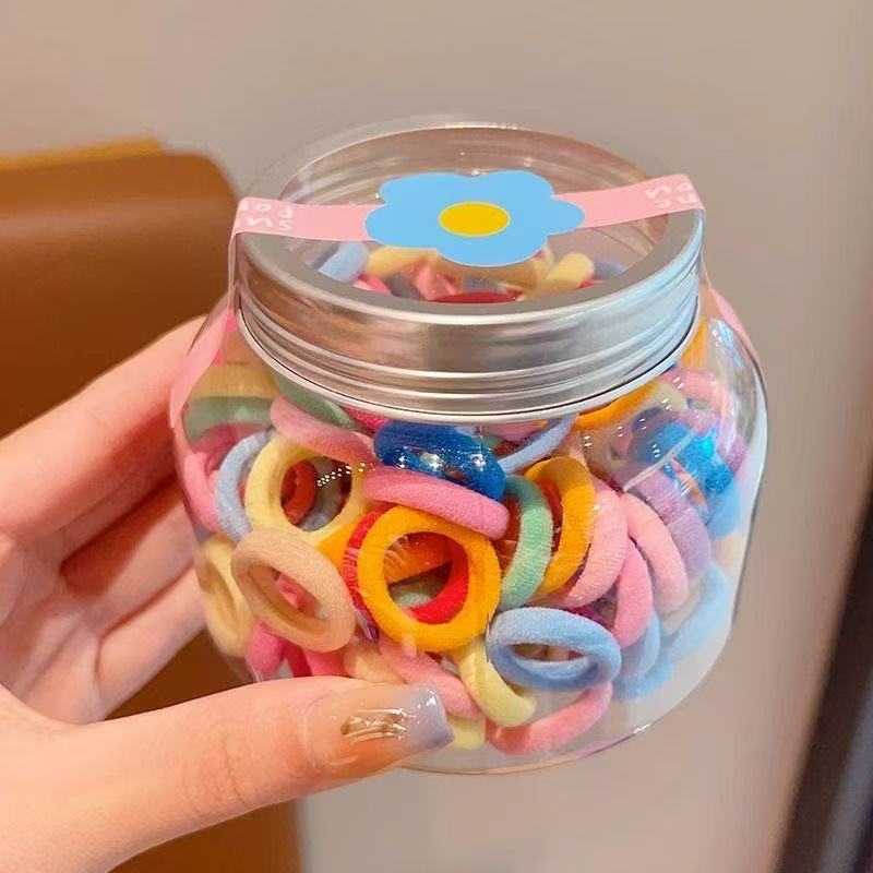 Kids Elastic Band High Elasticity Hair Tie Gentle on Hair Girl Elastic Band 100