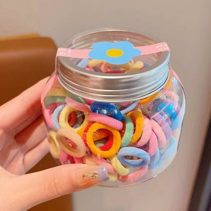 Kids Elastic Band High Elasticity Hair Tie Gentle on Hair Girl Elastic Band 100