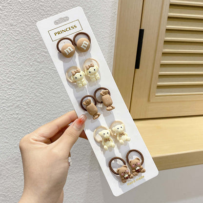 Kids Elastic Band Cute Gentle on Hair Headband Elastic Band Hair Tie