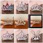 Kids Heart Hair Accessory Crystal Pearl