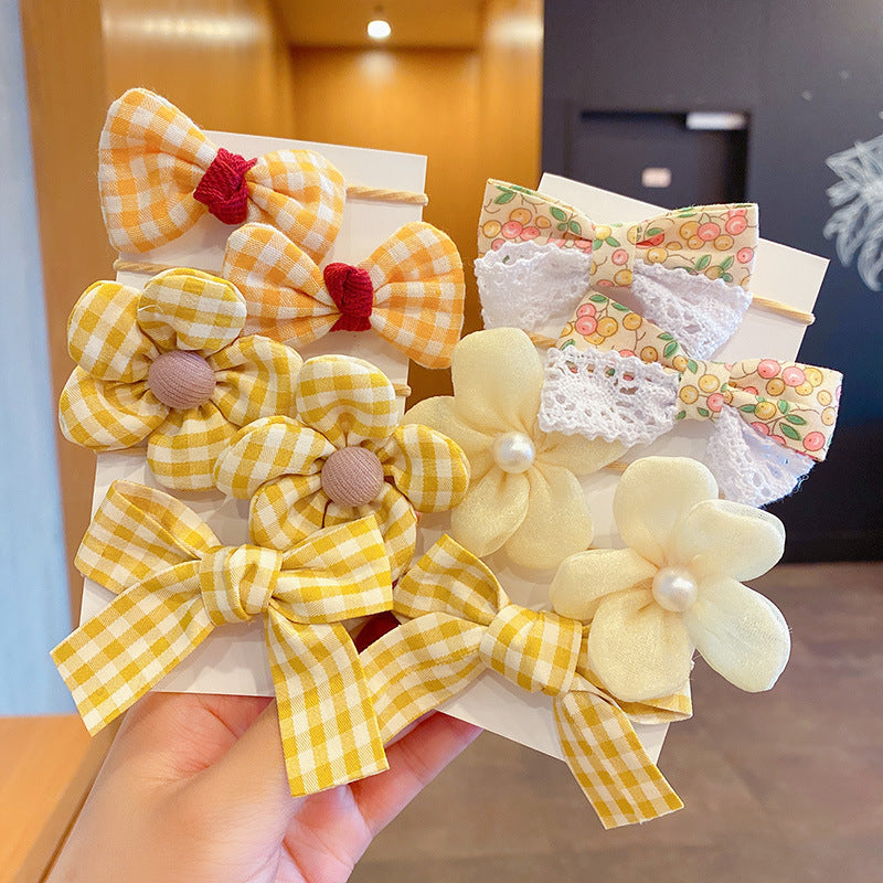 Kids Elastic Band Hair Tie Cute Bow Gentle on Hair Hair Tie Headband Girl Head Accessory