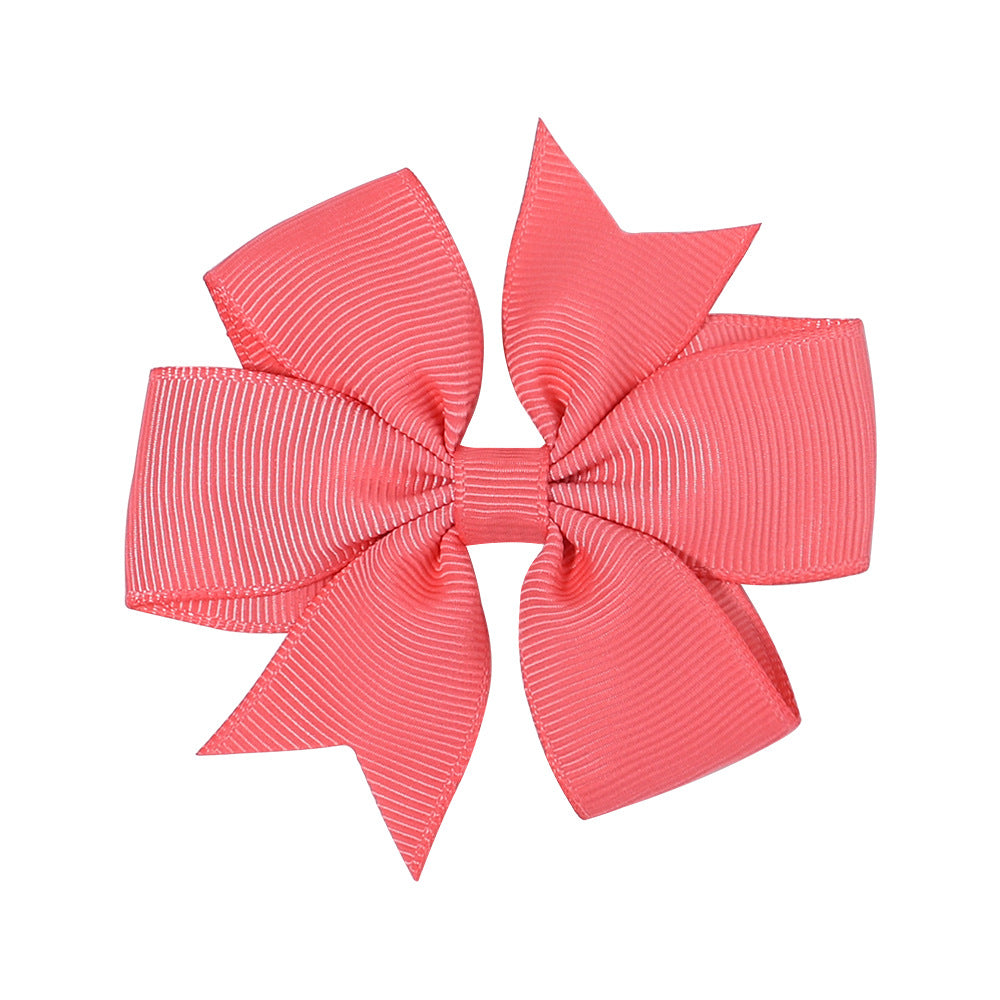Handmade V Bow Hair Clip Hair Accessory Kids Head Accessory 564