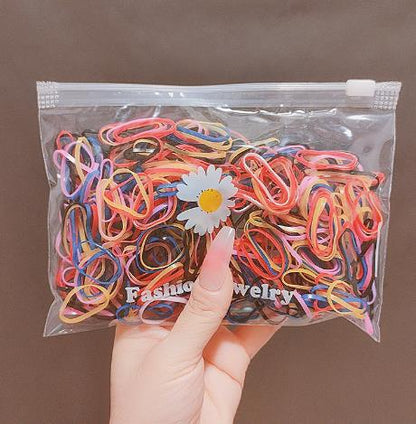 Elastic Band Kids Headband Black Hair Tie