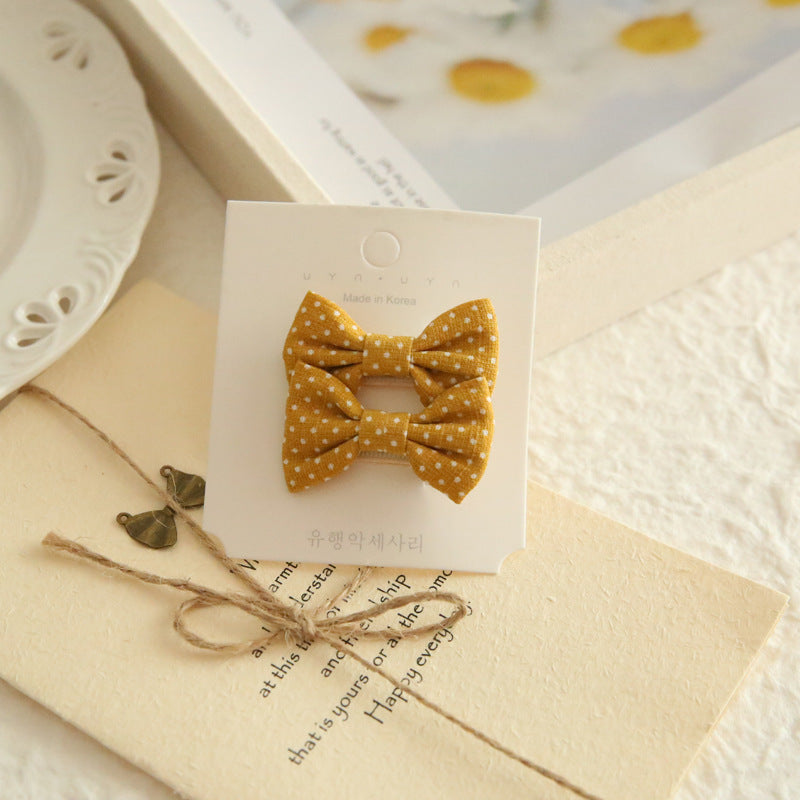 A172 Kids Head Accessory Hair Accessory INS Bow Hair Clip 1