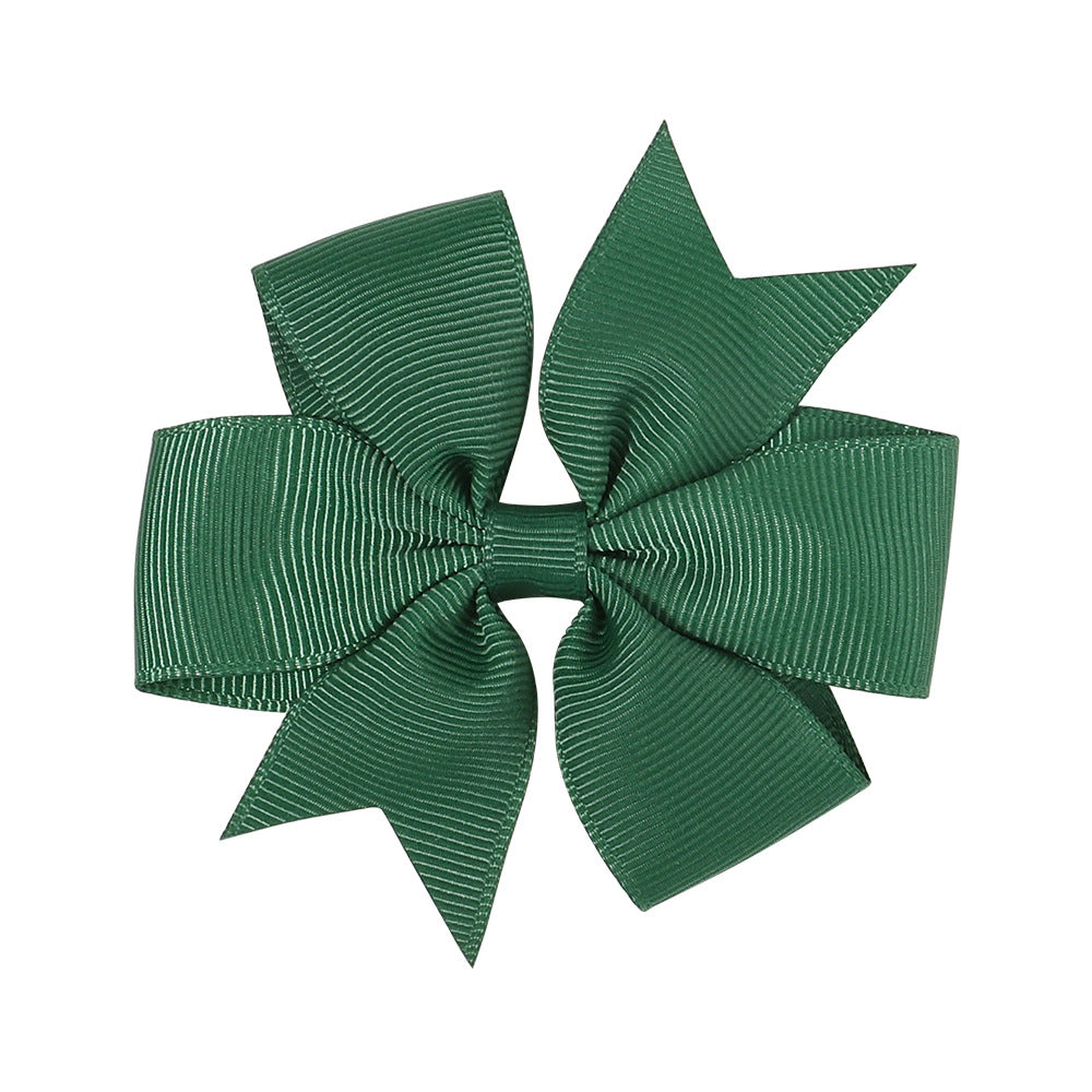 Handmade V Bow Hair Clip Hair Accessory Kids Head Accessory 564