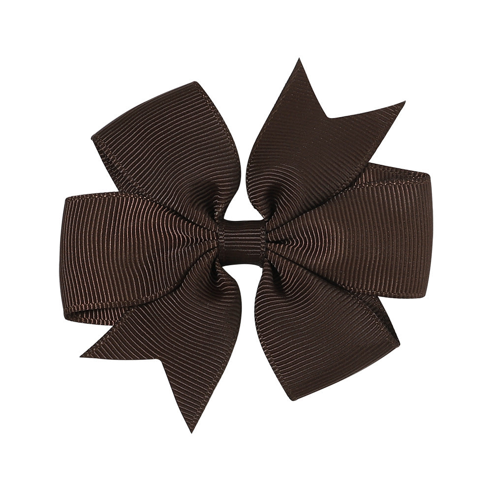 Handmade V Bow Hair Clip Hair Accessory Kids Head Accessory 564