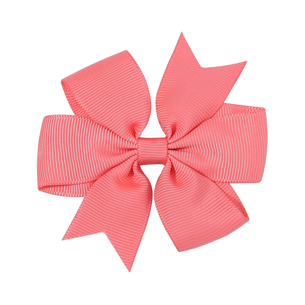 Handmade V Bow Hair Clip Hair Accessory Kids Head Accessory 564