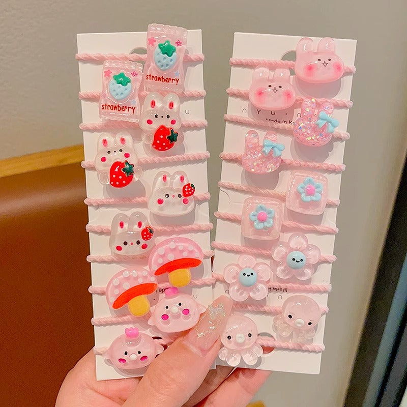 Kids Elastic Band Cute Gentle on Hair Headband Elastic Band Hair Tie