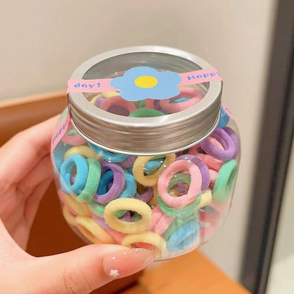 Kids Elastic Band High Elasticity Hair Tie Gentle on Hair Girl Elastic Band 100